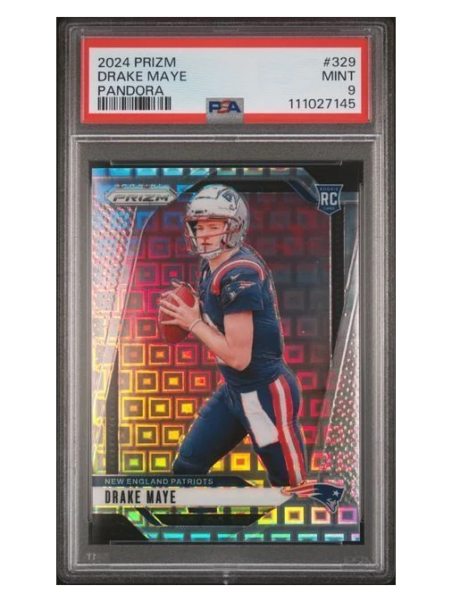 2024 Prizm | Rookie Drake Maye | Pandora | #329 | 187/400 | PSA 9