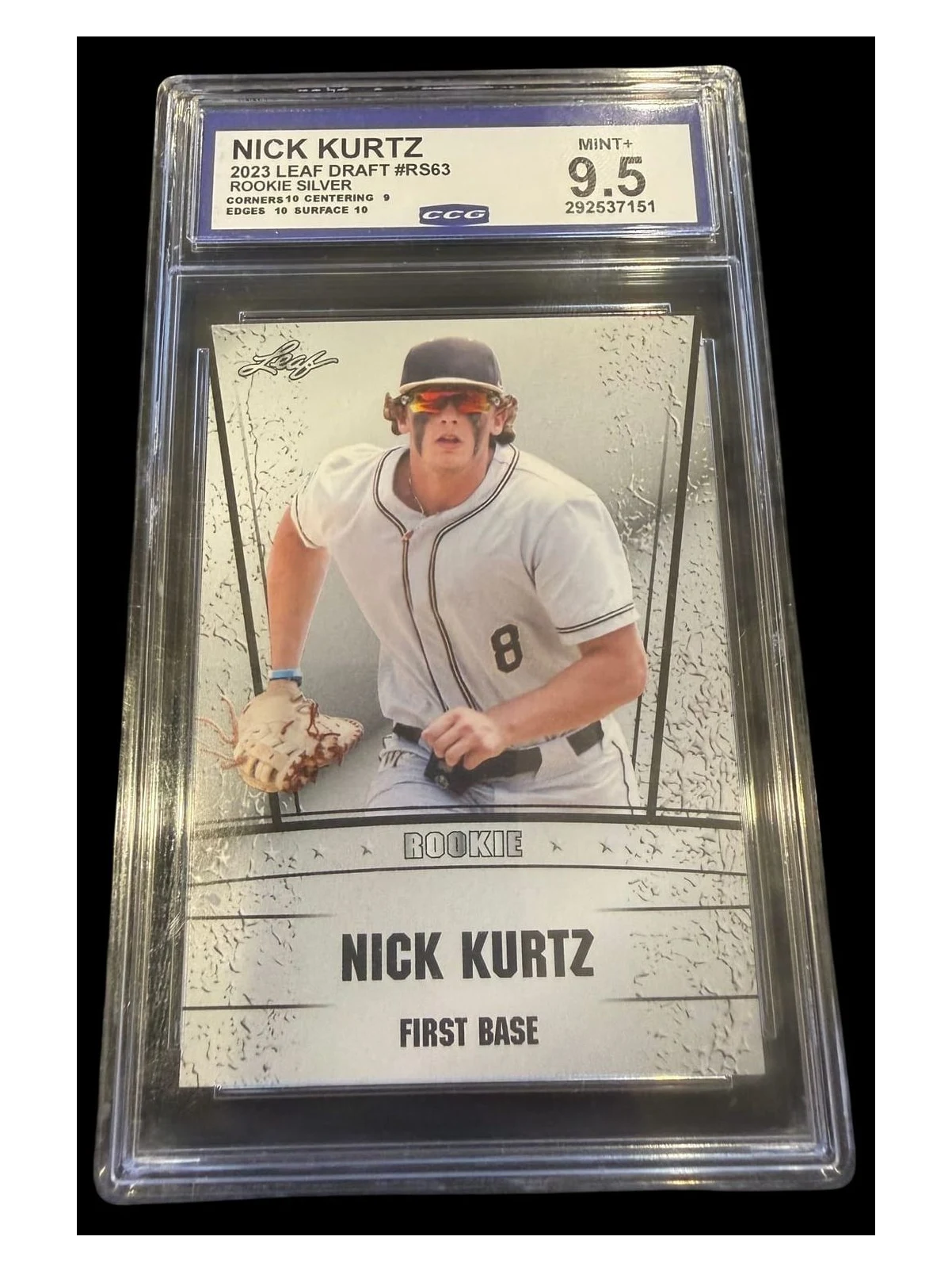2023 Leaf Draft | Rookie Nick Kurtz | #RS-63 | CCG 10