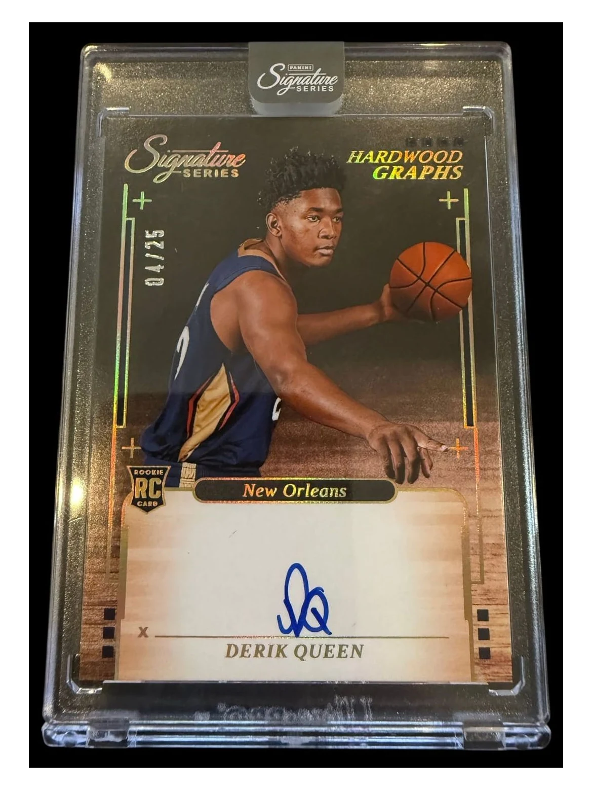 2025 Signature Series | Rookie Derik Queen | Hardwood Graphs Auto | 4/25 | Sealed