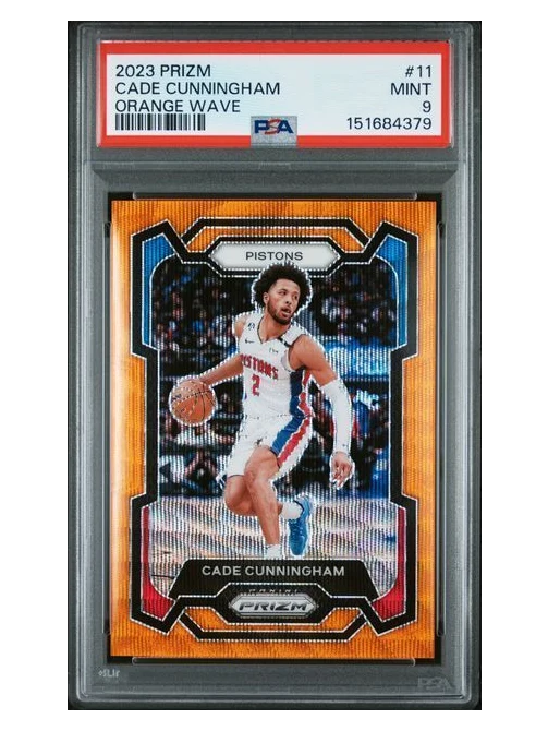 2023 Prizm | Cade Cunningham | Orange Wave | 48/60 | PSA 9
