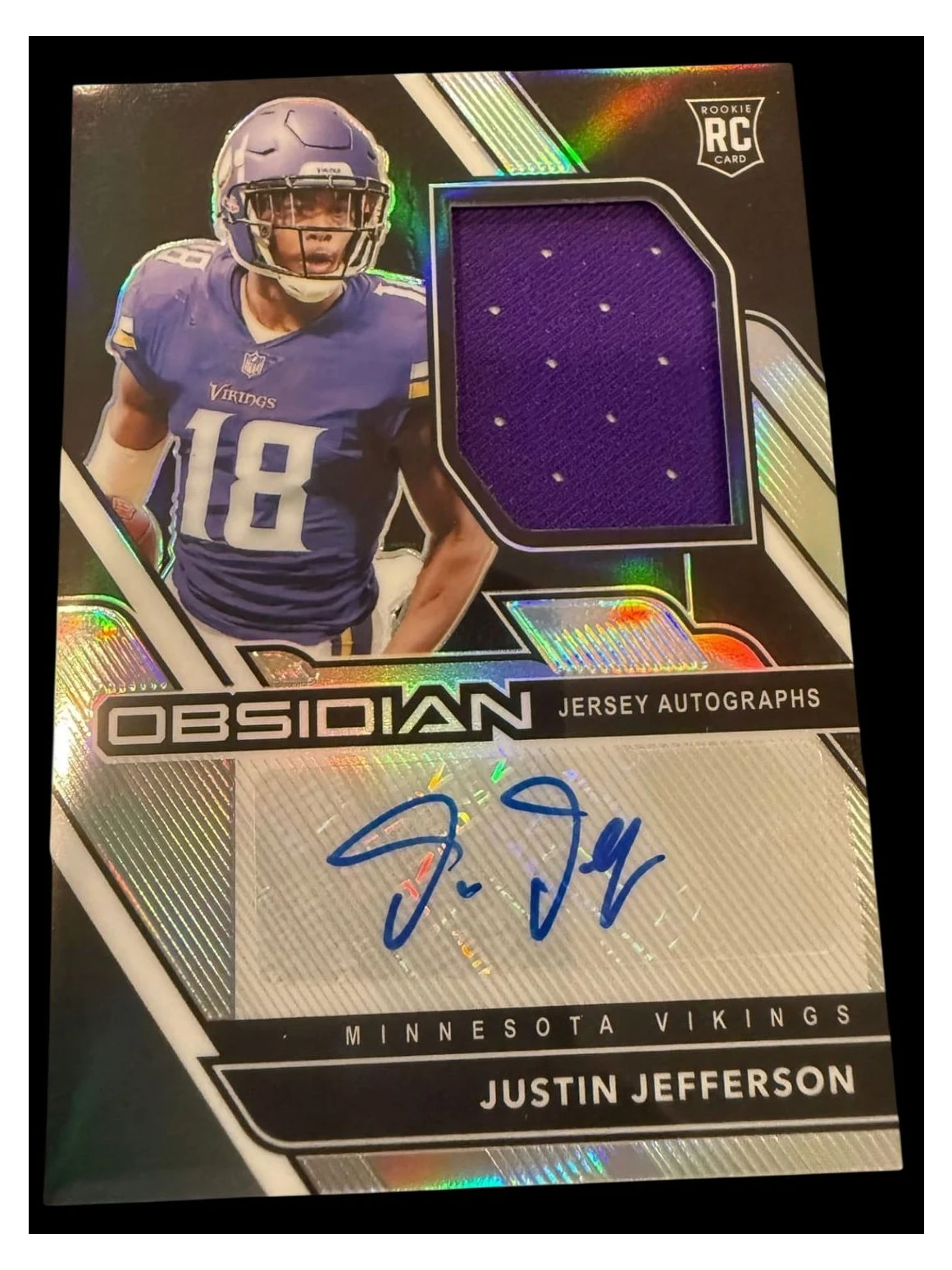2020 Obsidian | Rookie Justin Jefferson | Auto Patch | 77/150 | #209