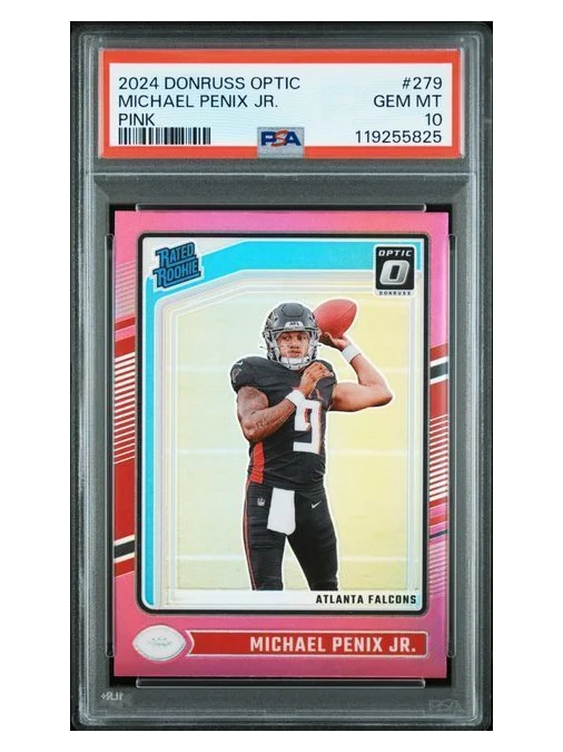 2024 Donruss Optic | Rookie Michael Penix JR | Pink | PSA 10 | #279