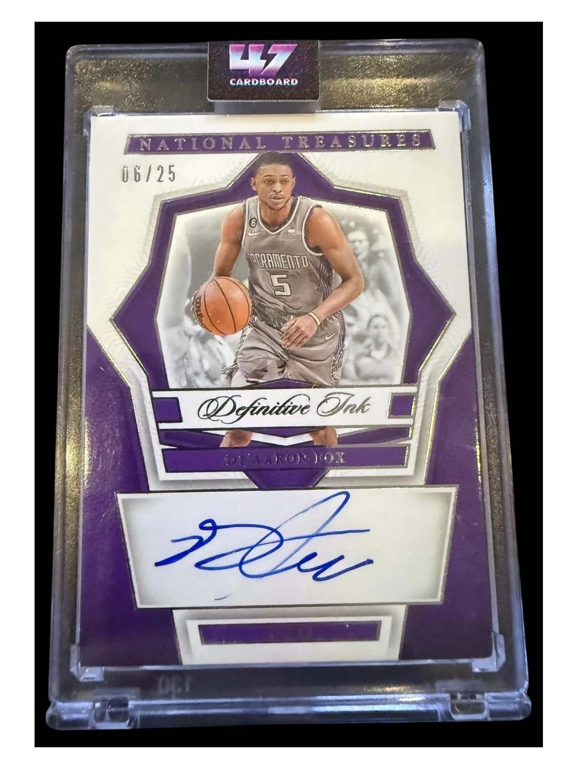 2023 National Treasures | DeAaron Fox | Definitive Ink Auto | 6/25