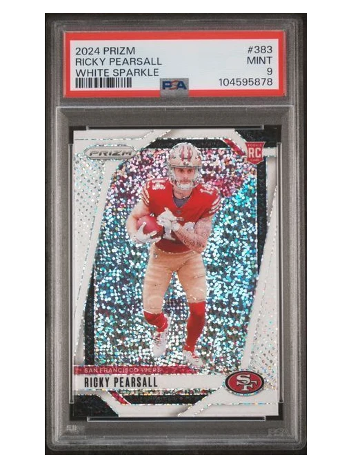 2024 Prizm | Rookie Ricky Pearsall | White Sparkle | #383 | PSA 9