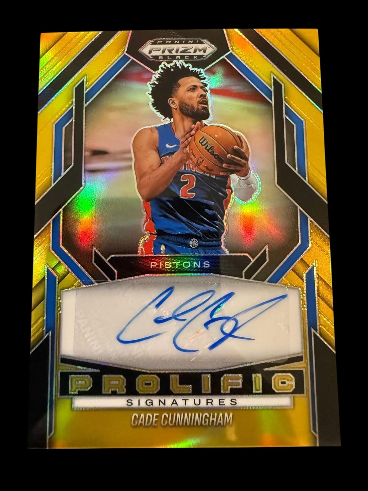 2024 Prizm Black | Cade Cunningham | Prolific Signatures Gold | 3/10