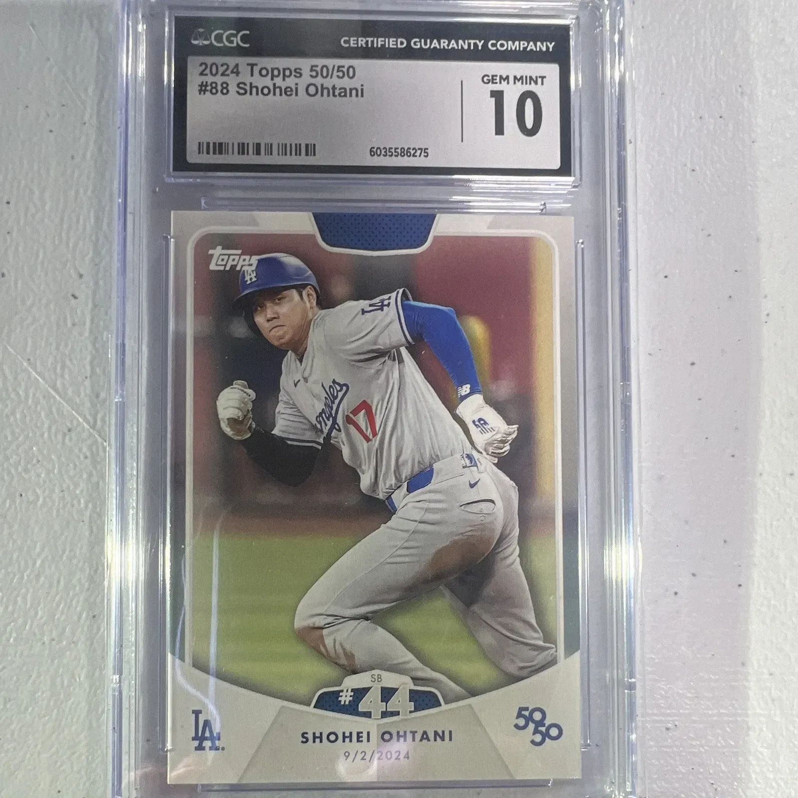 2024 Topps 50/50 Ohtani | Shohei Ohtani | 9/2/24 | CGC 10 | #88