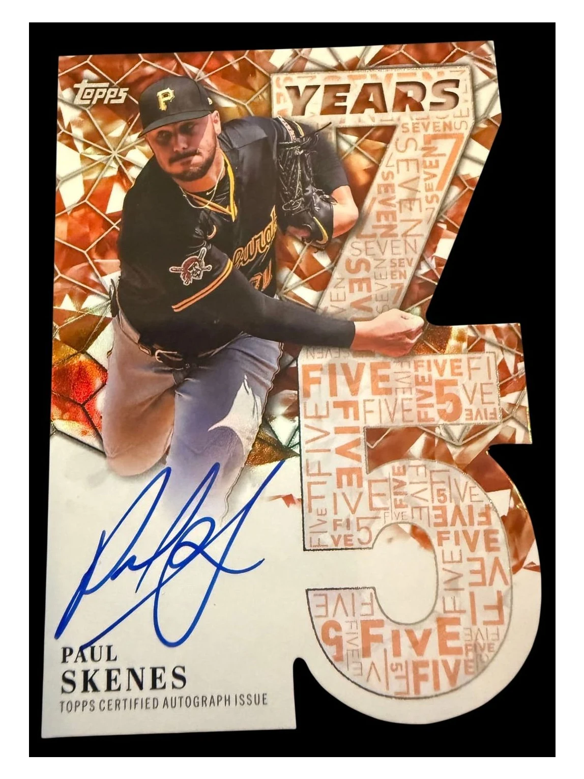 2026 Topps | Paul Skenes | 75 Years | Die Cut Auto | 11/25