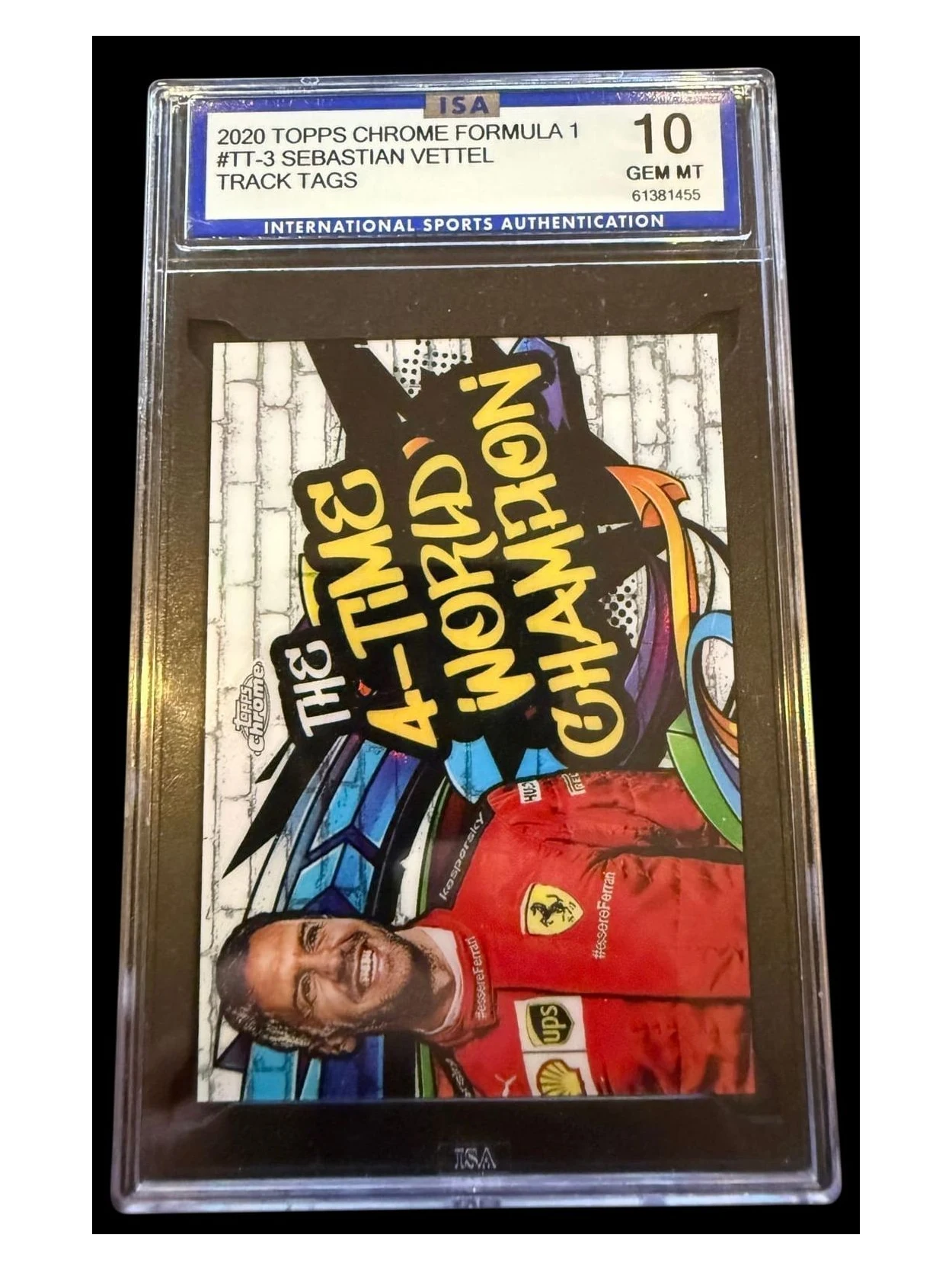 2020 Topps Chrome Formula 1 | Sebastian Vettel | Track Tags | ISA 10