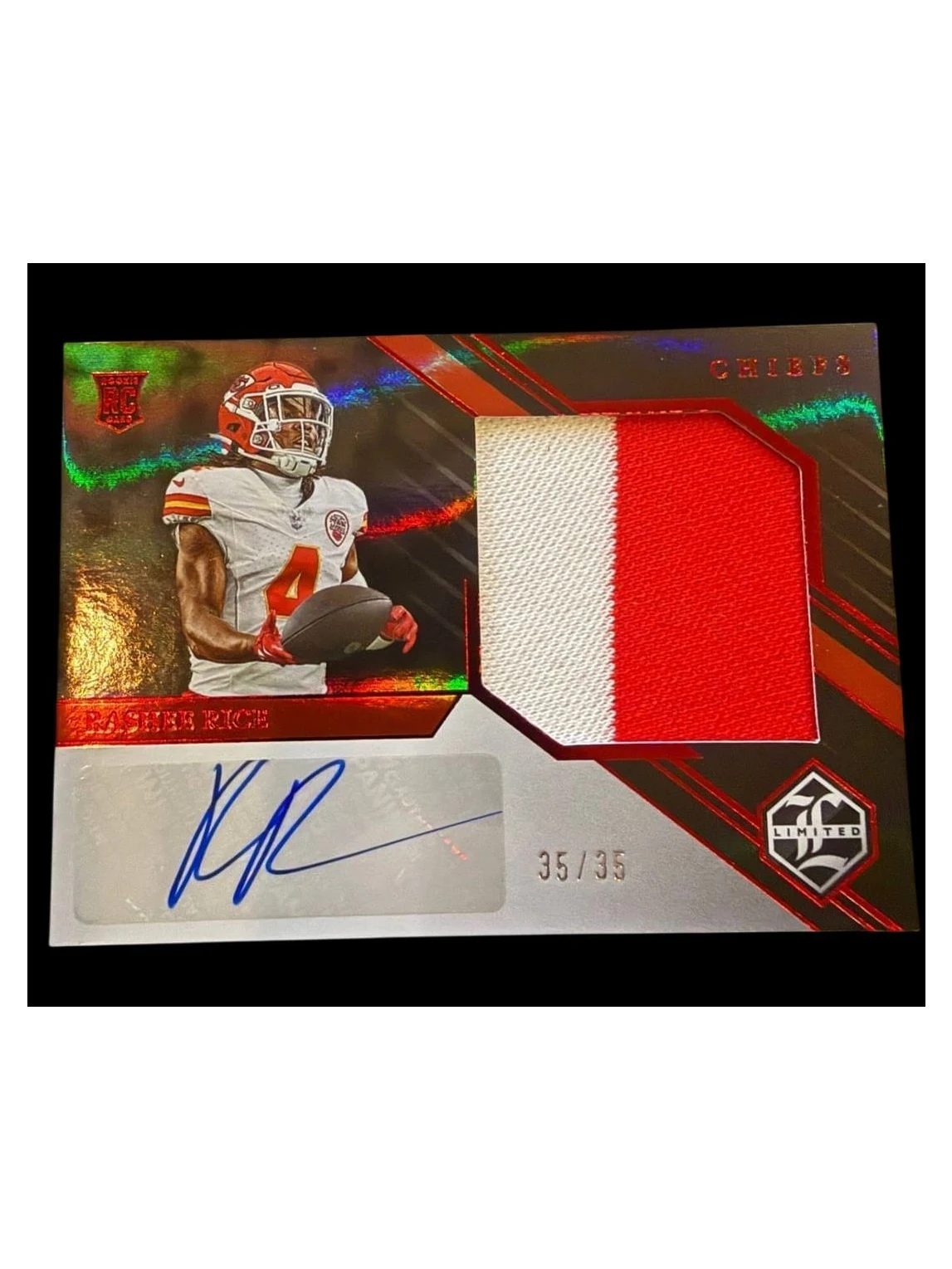 2023 Limited | Rookie Rashee Rice | Auto 2 Color Patch | Ruby | 35/35