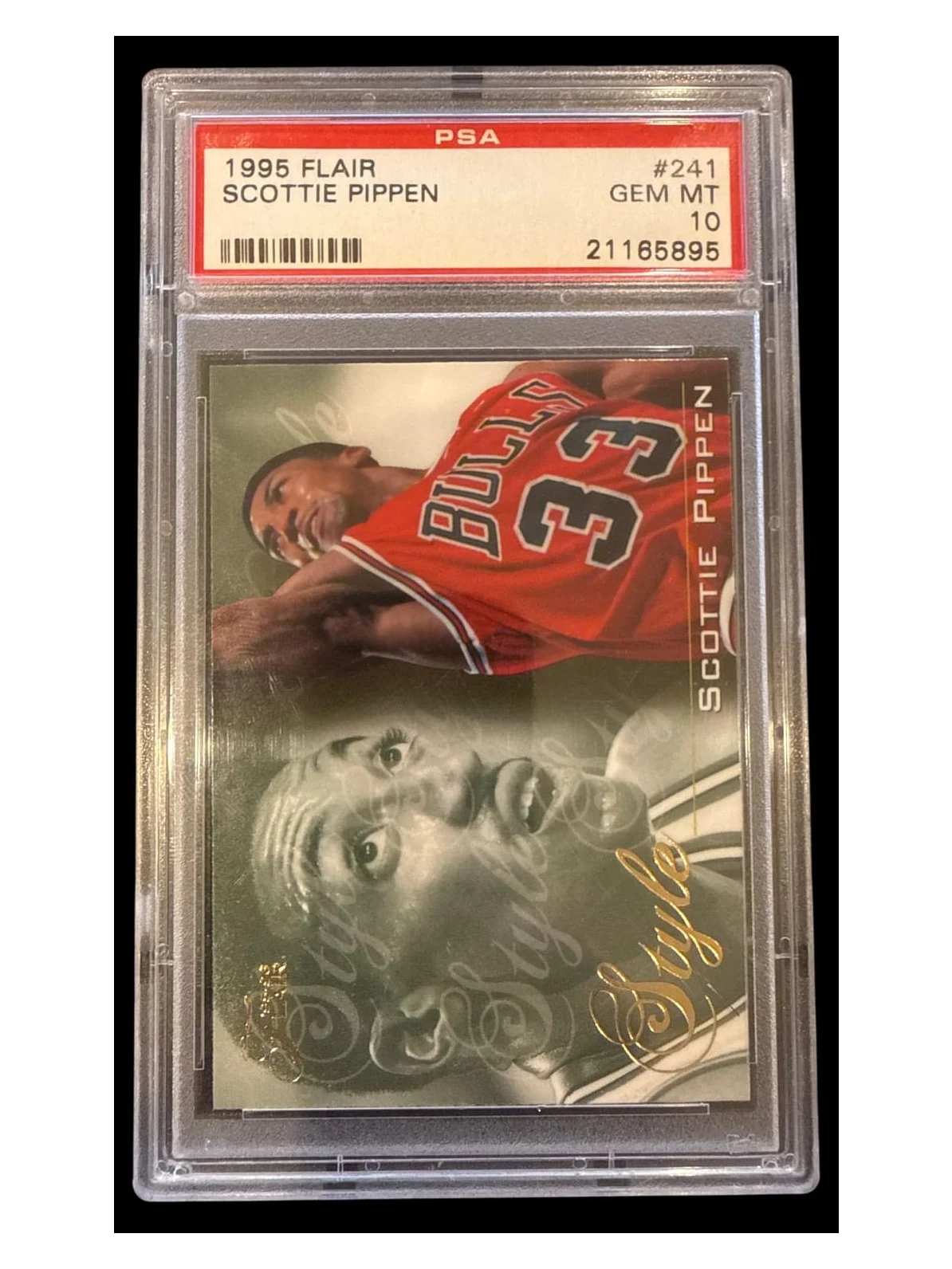 1995 Flair Scottie Pippen #241 PSA 10 Pop 4, Low Pop, HOF