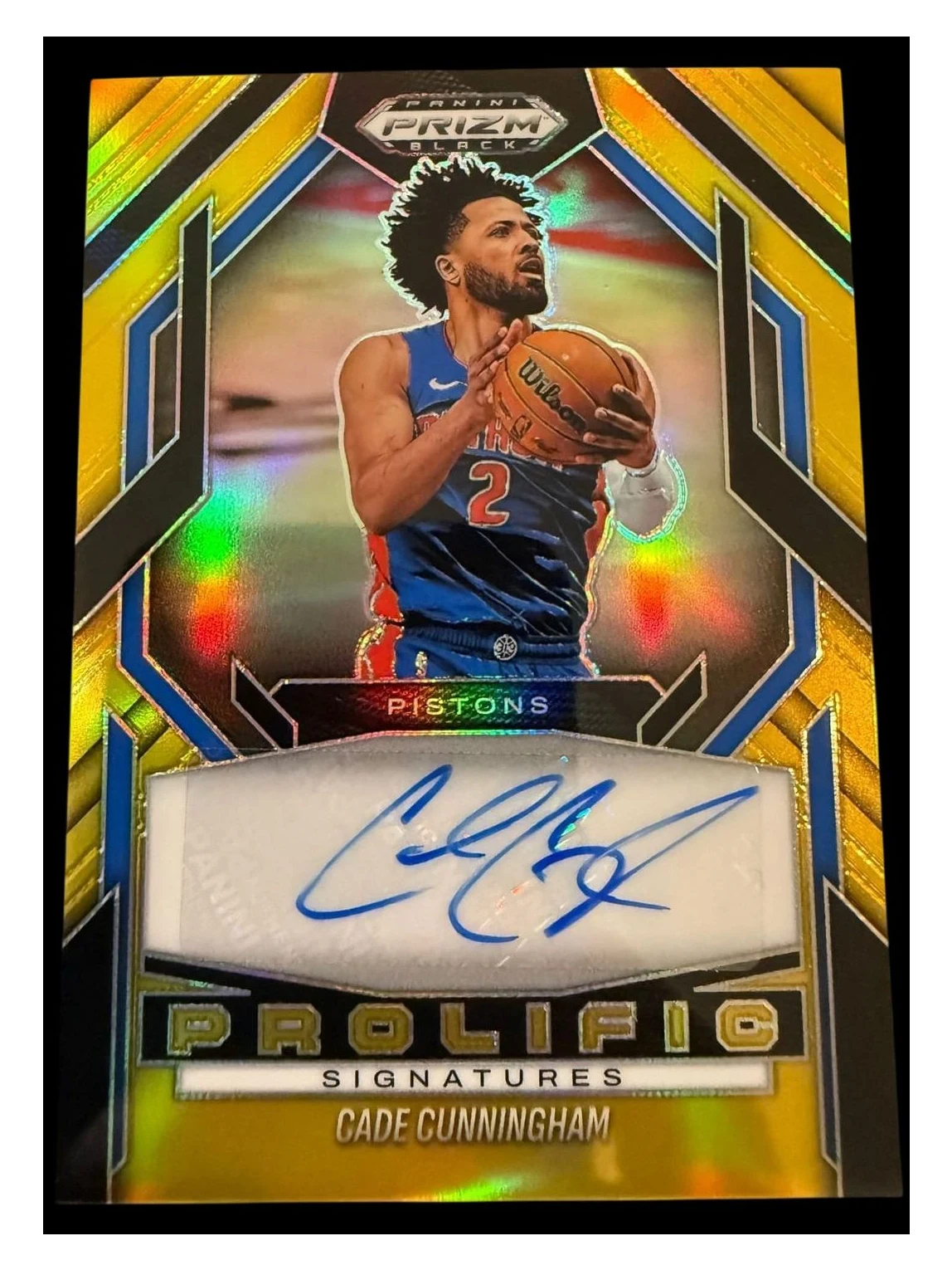 2024 Prizm Black | Cade Cunningham | Prolific Signatures Gold | 3/10