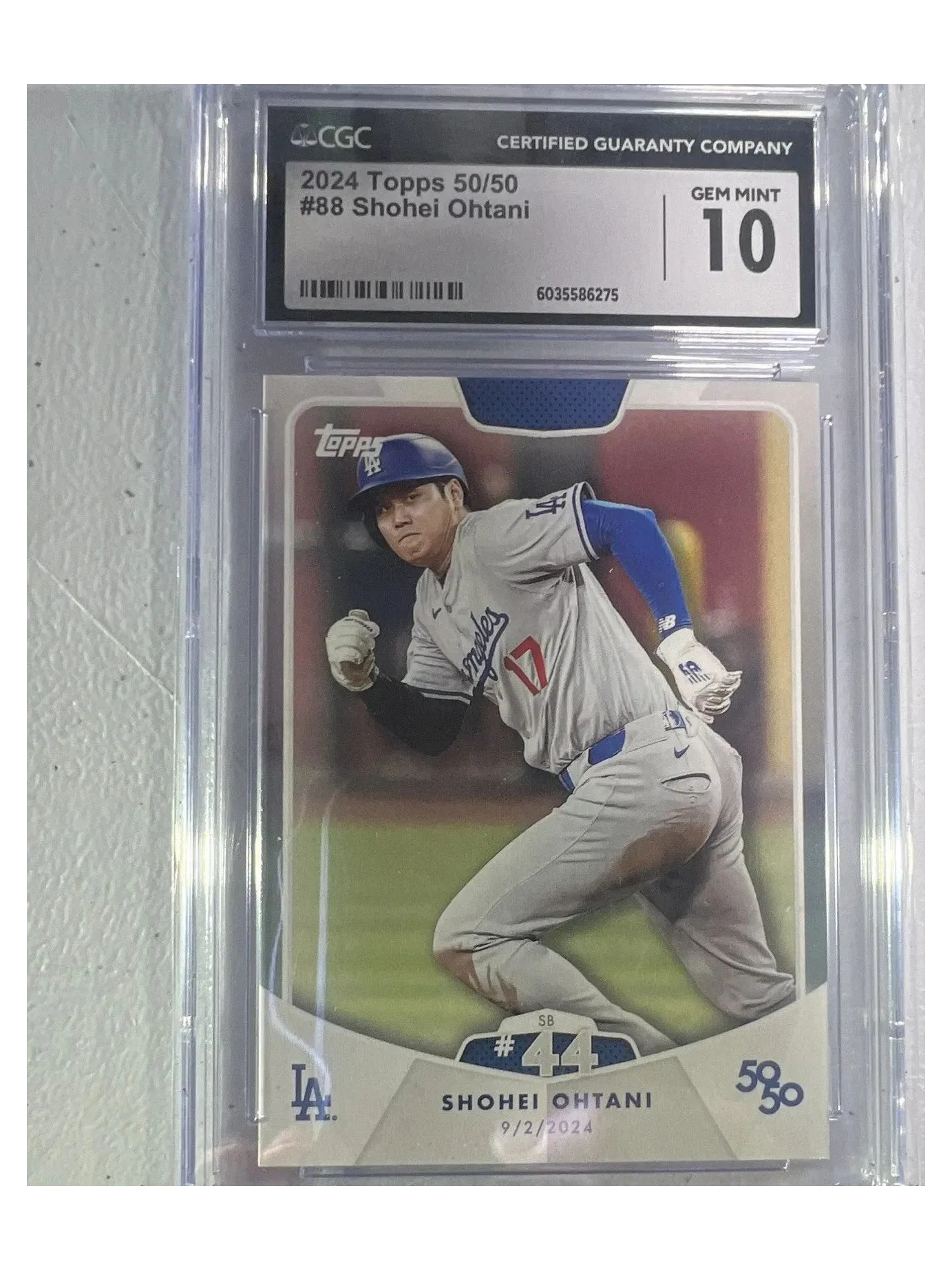 2024 Topps 50/50 Ohtani | Shohei Ohtani | 9/2/24 | CGC 10 | #88