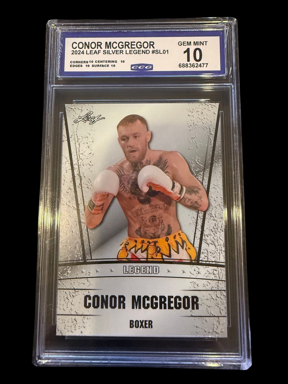 2024 Leaf Silver Legend | Conor McGregor | #SL01 | CCG 10
