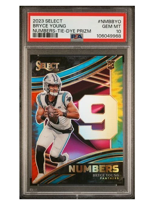 2023 Select | Rookie Bryce Young | Numbers - Tie - Dye Prizm | /25 | PSA 10 | POP 1