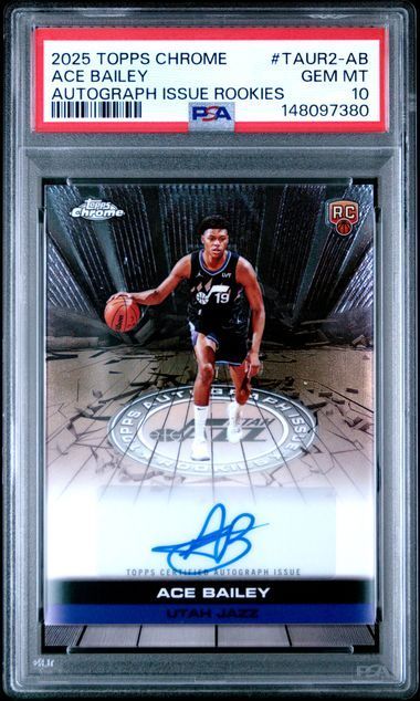 2025 Topps Chrome | Rookie ACE Bailey | Autograph Issue Rookies | #TAUR2-AB | PSA 10