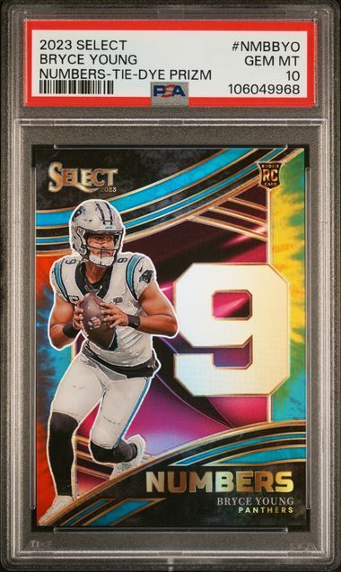 2023 Select | Rookie Bryce Young | Numbers - Tie - Dye Prizm | /25 | PSA 10 | POP 1
