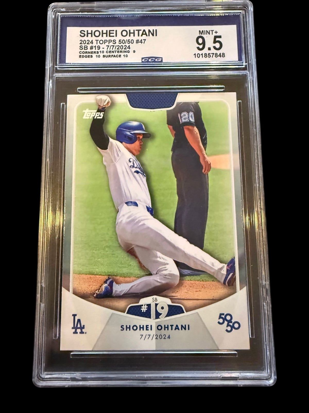 2024 Topps 50/50 | Shohei Ohtani | Stolen Base #19 | CCG 9.5