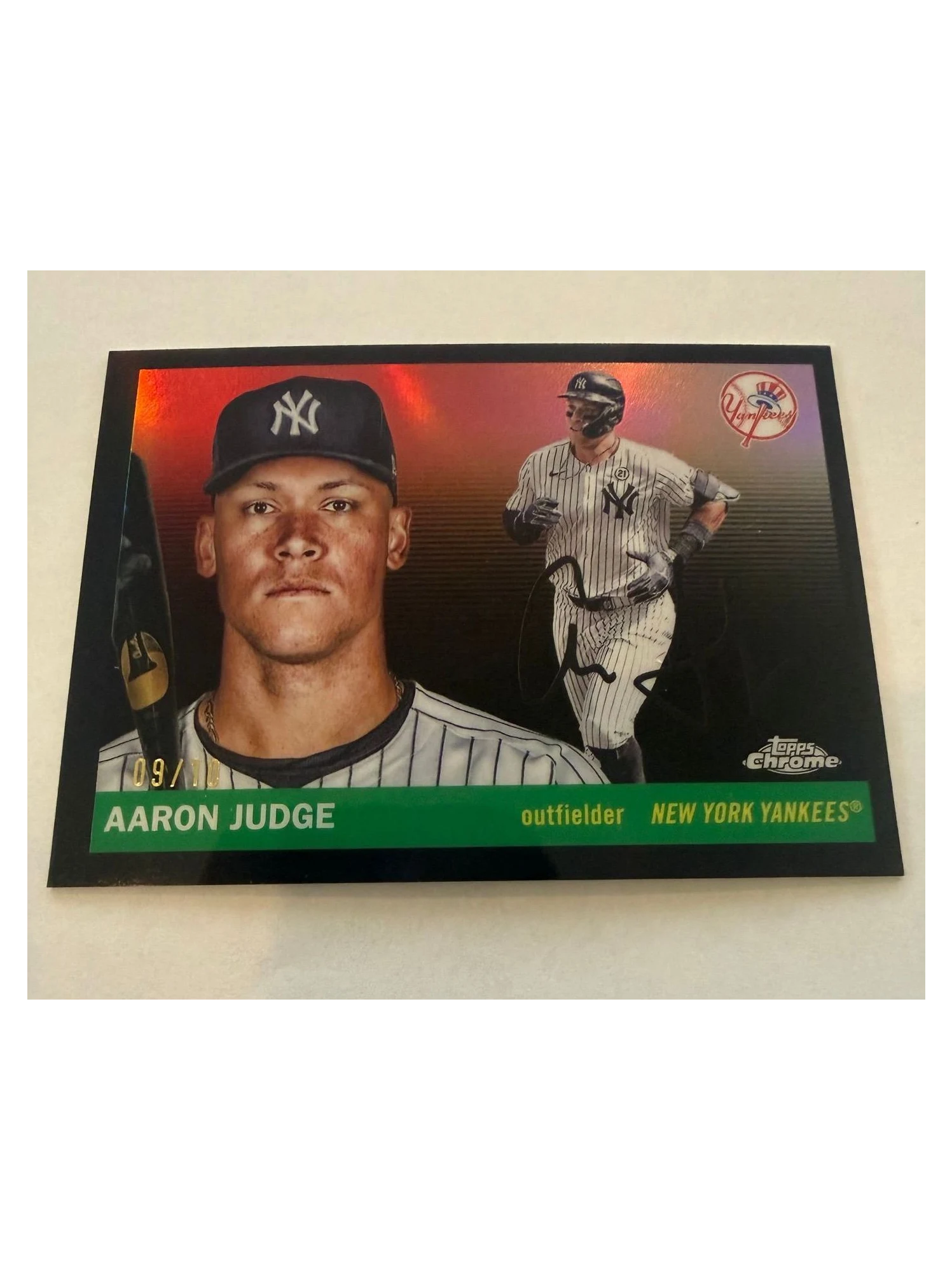 2025 Topps Chrome | Aaron Judge | True Black Refractor | 9/10
