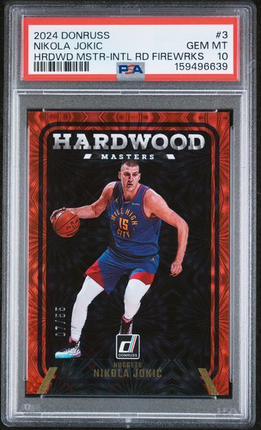 2024 Donruss | Nikola Jokic | Hardwood Masters Fireworks | 7/55 | PSA 10