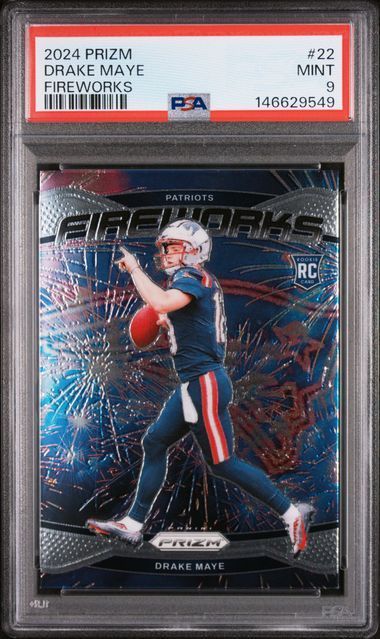 2024 Prizm | Rookie Drake Maye | #22 | PSA 9