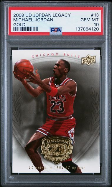 2009 Upper Deck Legacy | Michael Jordan | Gold | #13 | PSA 10