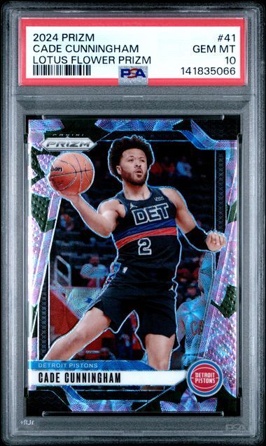 2024 Prizm Cade Cunningham Lotus Flower Prizm PSA 10 /18
