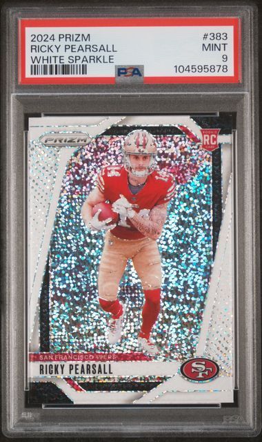 2024 Prizm | Rookie Ricky Pearsall | White Sparkle | #383 | PSA 9
