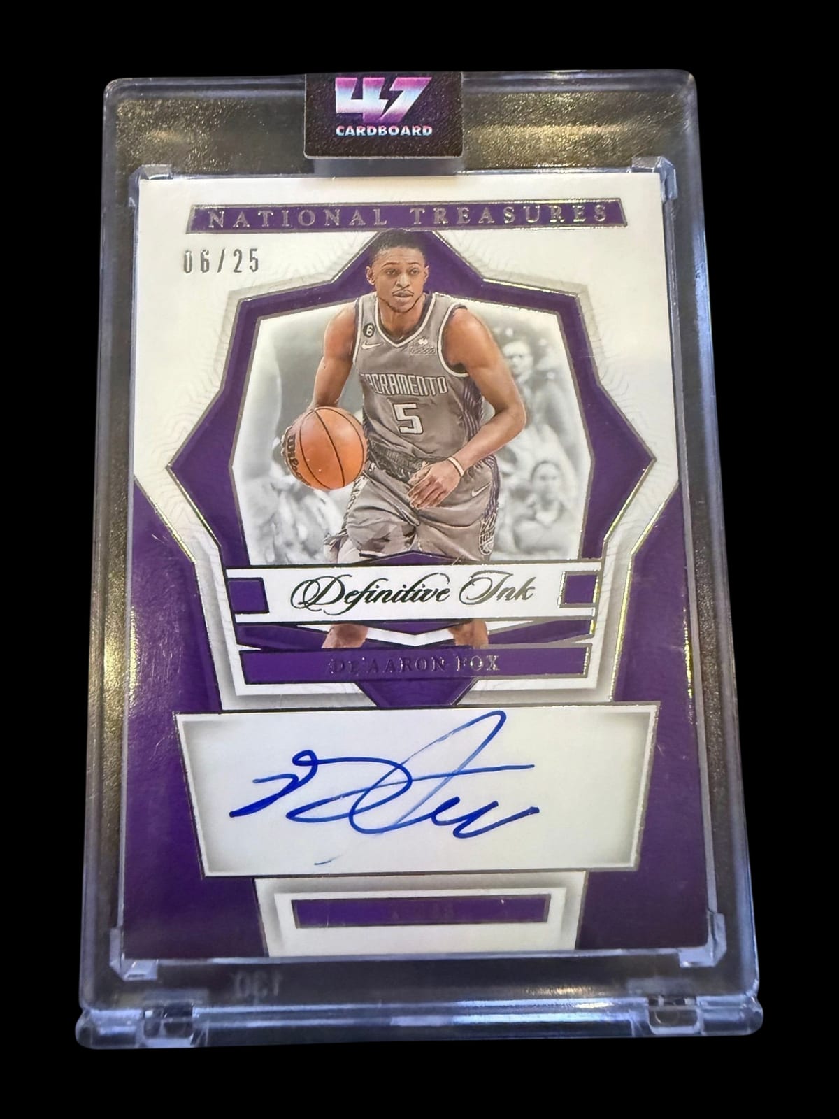 2023 National Treasures | DeAaron Fox | Definitive Ink Auto | 6/25