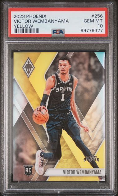 2023 Phoenix | Rookie Victor Wembanyama | Yellow | 32/49 | #256 | PSA 10