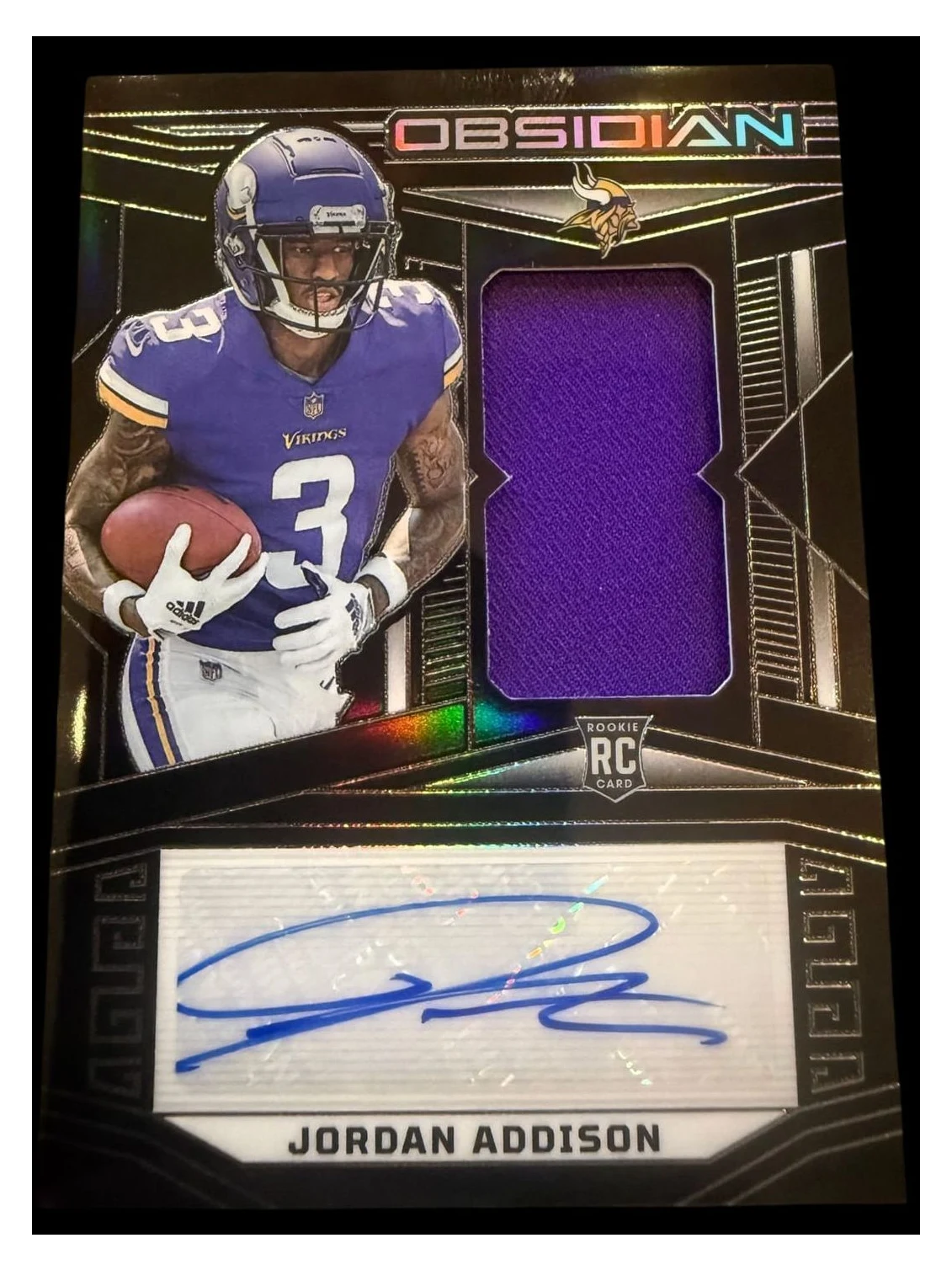 2023 Obsidian | Rookie Jordan Addison | Auto Patch | 125/199