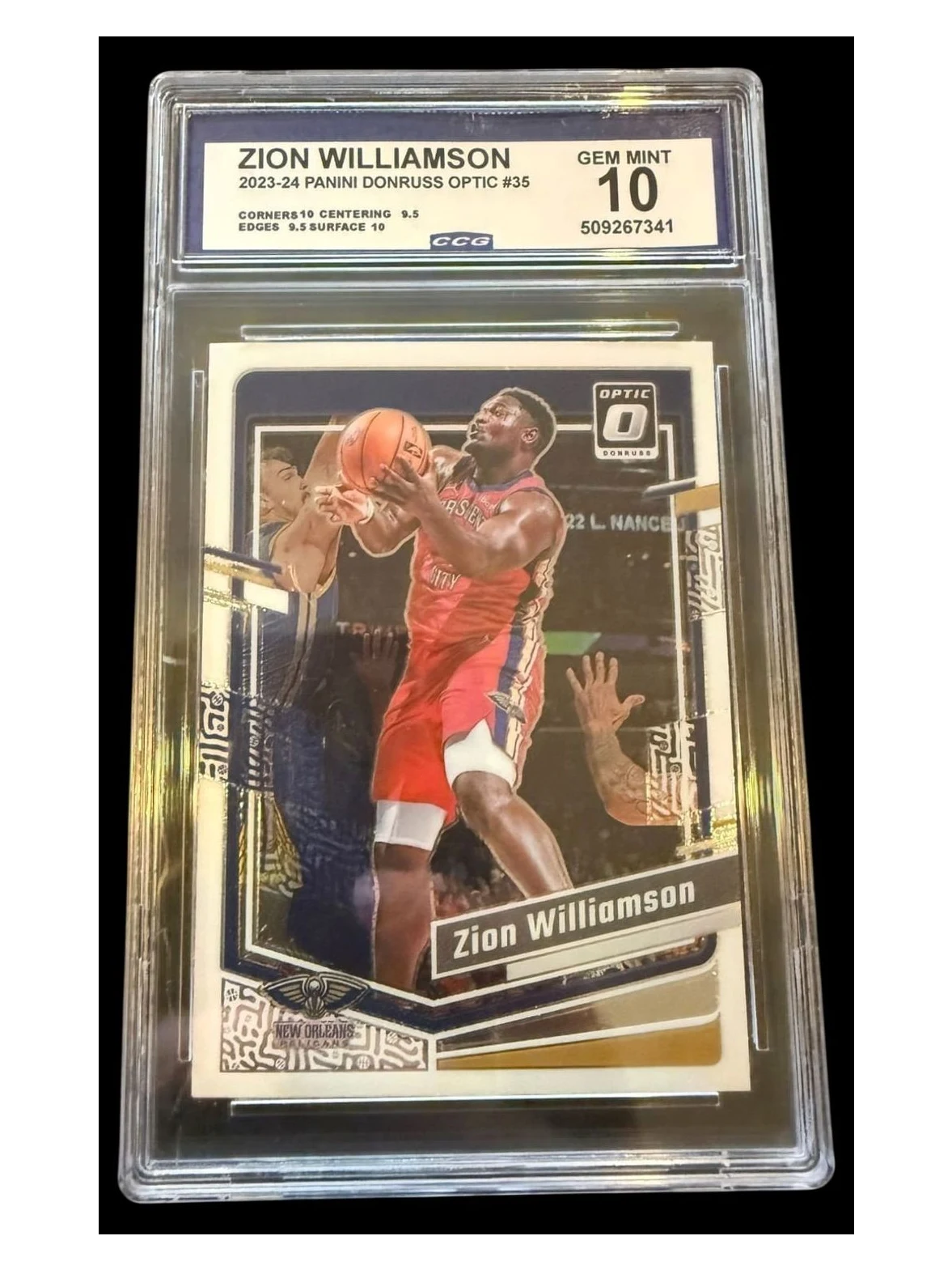 2023 Donruss Optic | Zion Williamson | #36 | CCG 10