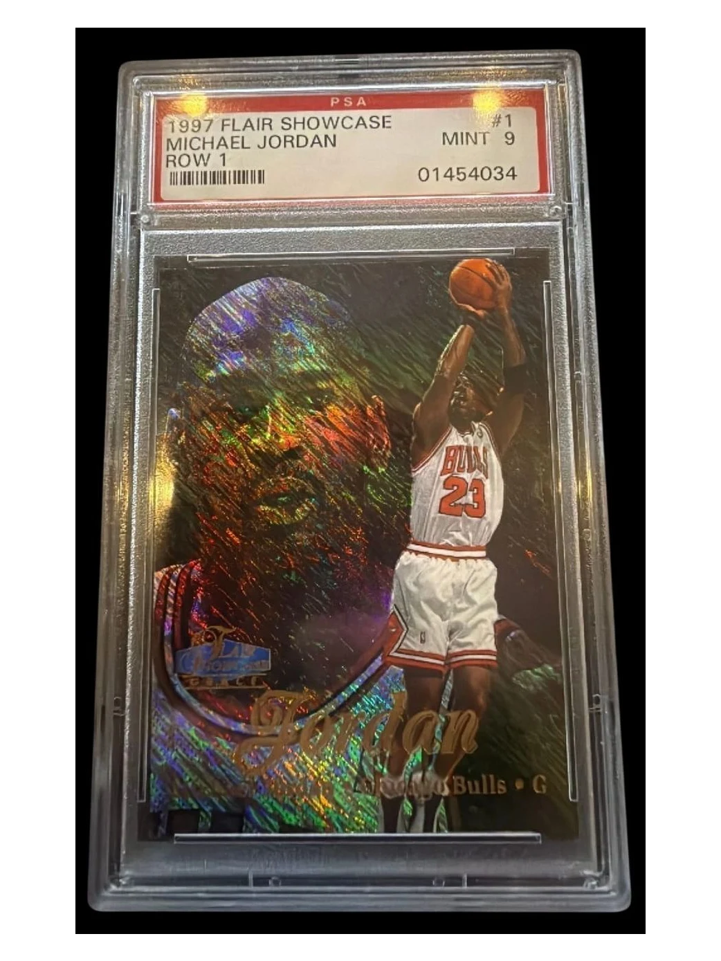 1997 Flair Showcase | Michael Jordan | Row 1 | PSA 9