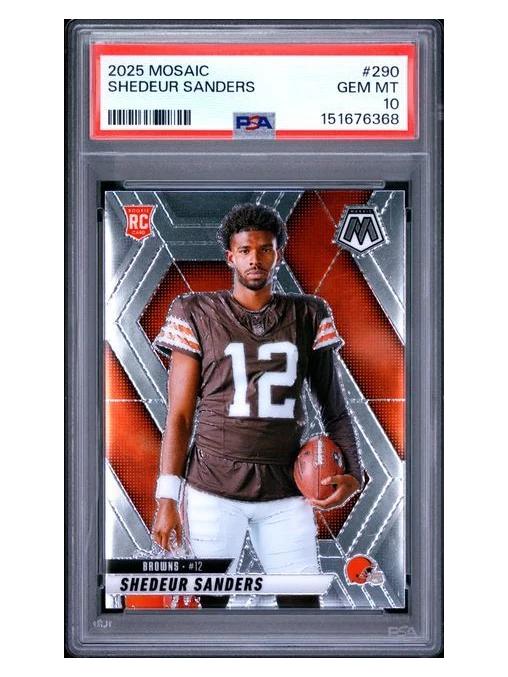 2025 Mosaic Rookie Shedeur Sanders #280 PSA 10 RC Browns
