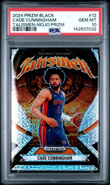 2024 Prizm Black | Cade Cunningham | Talismen Mojo Prizm | 19/25 | #12 | PSA 10