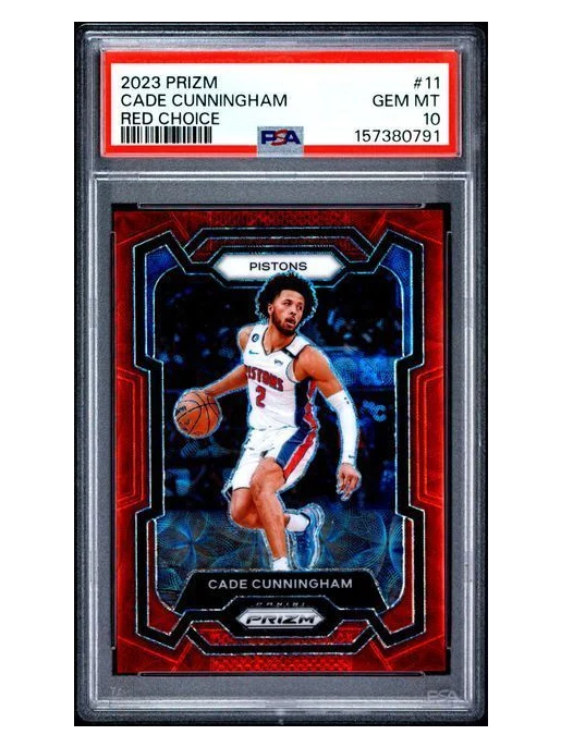 2023 Prizm | Cade Cunningham | Red Choice | 50/88 | #11 | PSA 10 | Pop 9