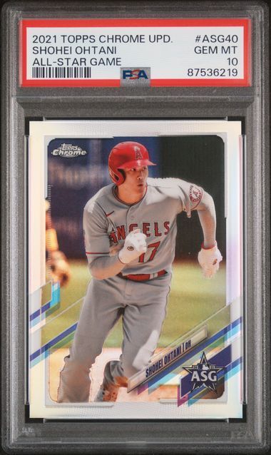 2021 Topps Chrome Update | Shohei Ohtani | All-Star Game | PSA 10 | #ASG40