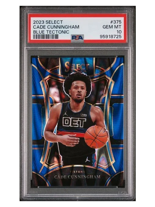 2023 Select | Cade Cunningham | Blue Tectonic | 41/99 | #375 | PSA 10