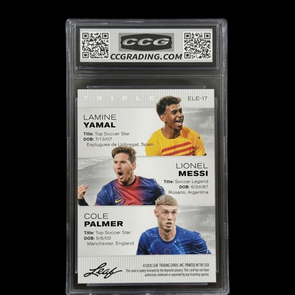 2025 Leaf Triple | Yamal, Messi, Palmer | Exclusive Legends Edition | CCG 10