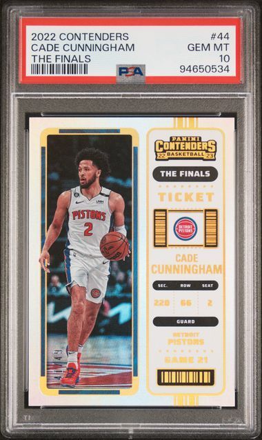 2022 Contenders | Cade Cunningham | 41/49 | the Finals | #44 | PSA 10