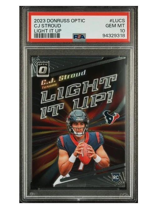 2023 Donruss Optic | Rookie CJ Stroud | Light It Up | PSA 10