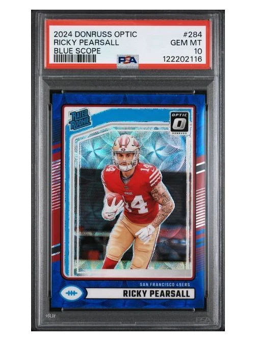 2024 Donruss Optic | Rookie Ricky Pearsall | Blue Scope | #284 | PSA 10