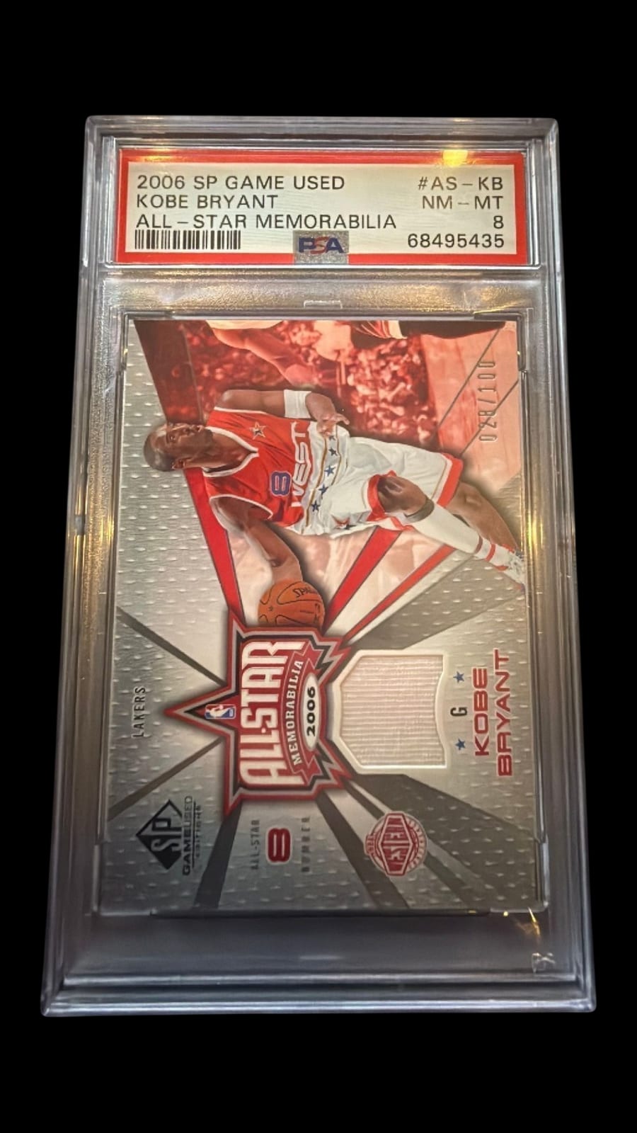 2006 SP Game Used | Kobe Bryant | All Star Memorabilia | 28/100 | PSA 8