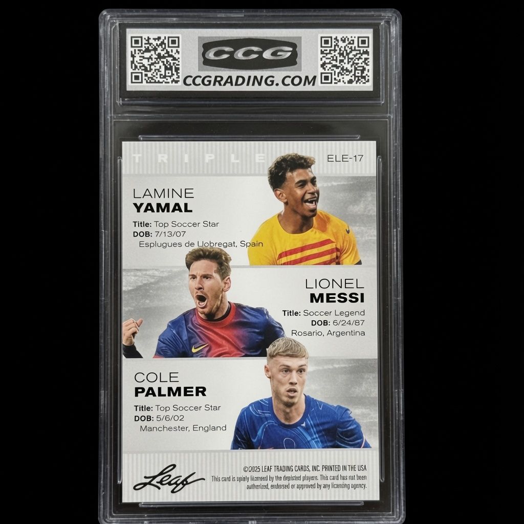 2025 Leaf Triple | Yamal, Messi, Palmer | Exclusive Legends Edition | CCG 10