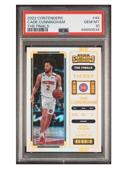 2022 Contenders | Cade Cunningham | 41/49 | the Finals | #44 | PSA 10