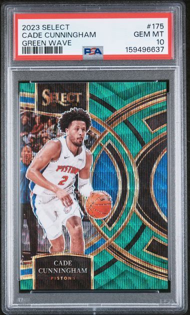 2023 Select | Cade Cunningham | Green Wave | 25/50 | #175 | PSA 10