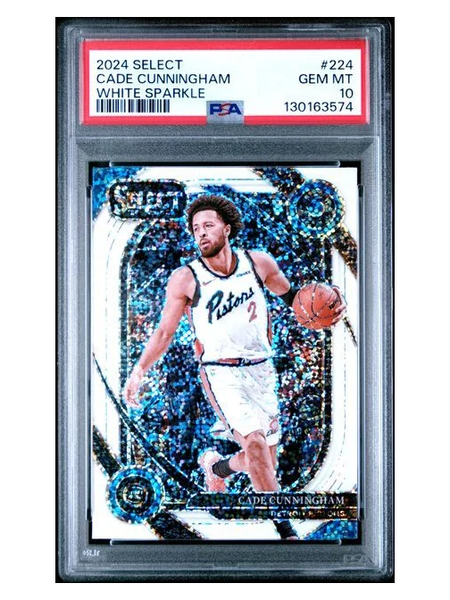 2024 Select Cade Cunningham White Sparkle PSA 10