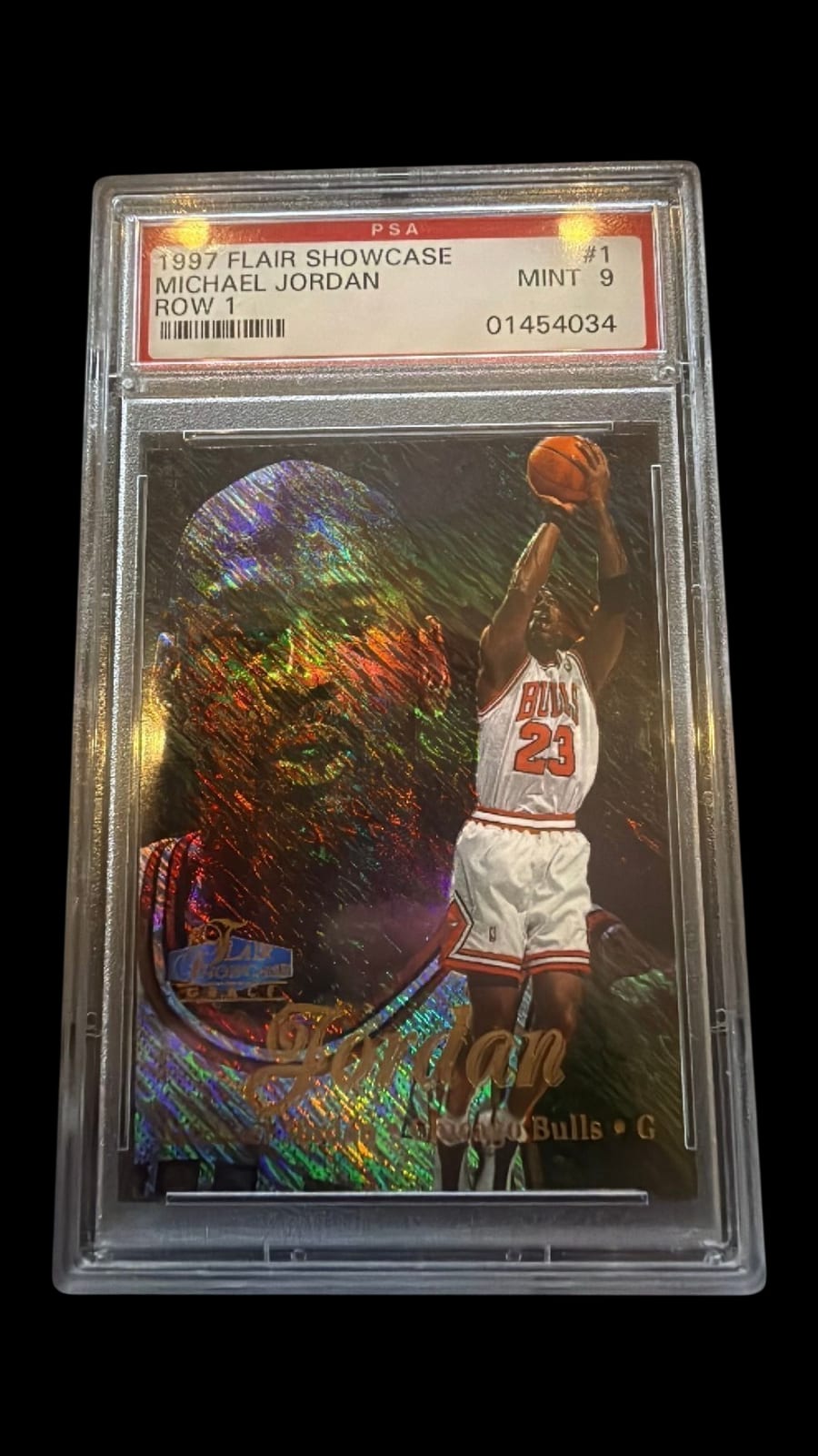 1997 Flair Showcase | Michael Jordan | Row 1 | PSA 9