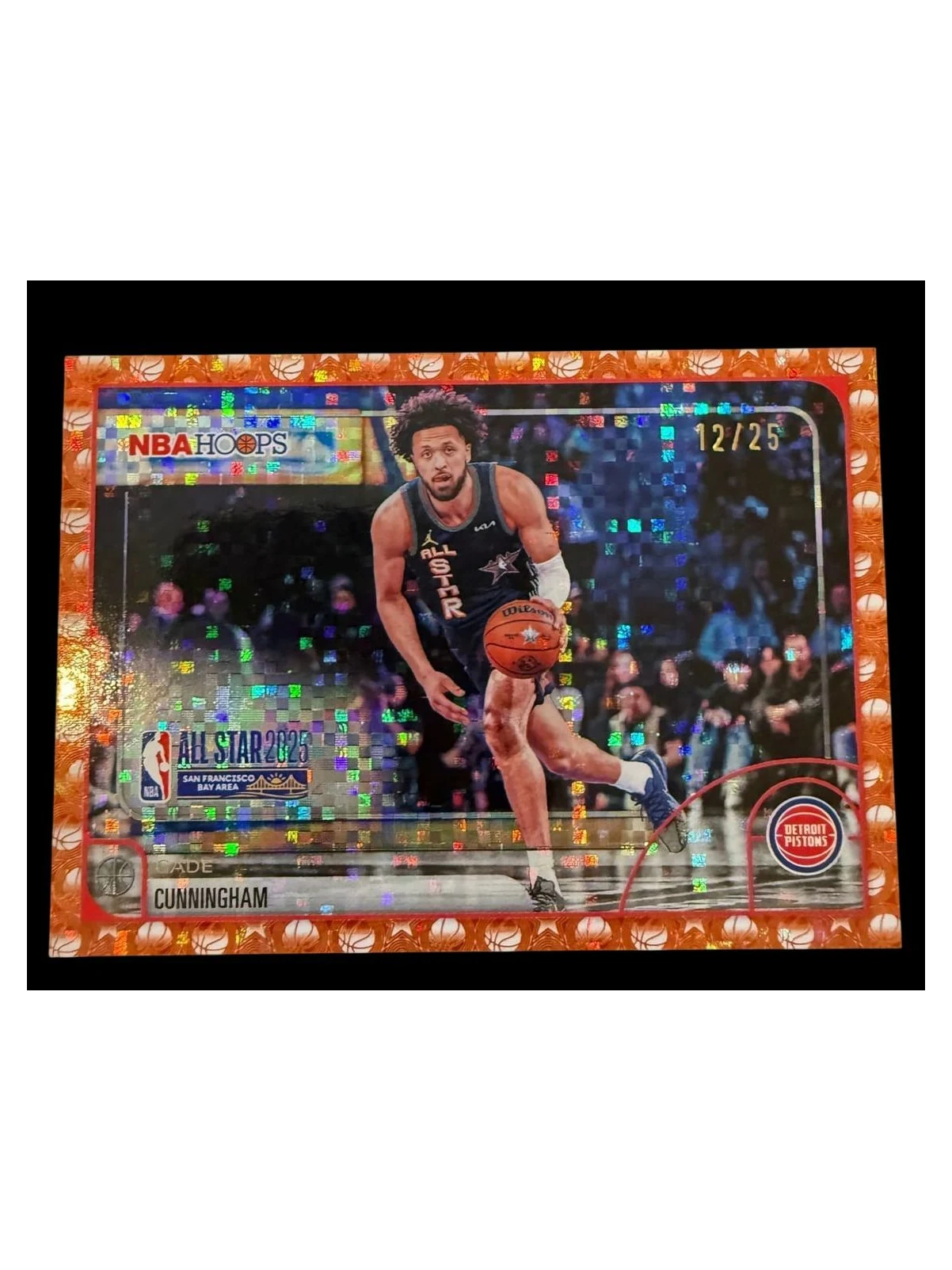 2025 NBA Hoops | Cade Cunningham | Light Burst Orange | 12/25