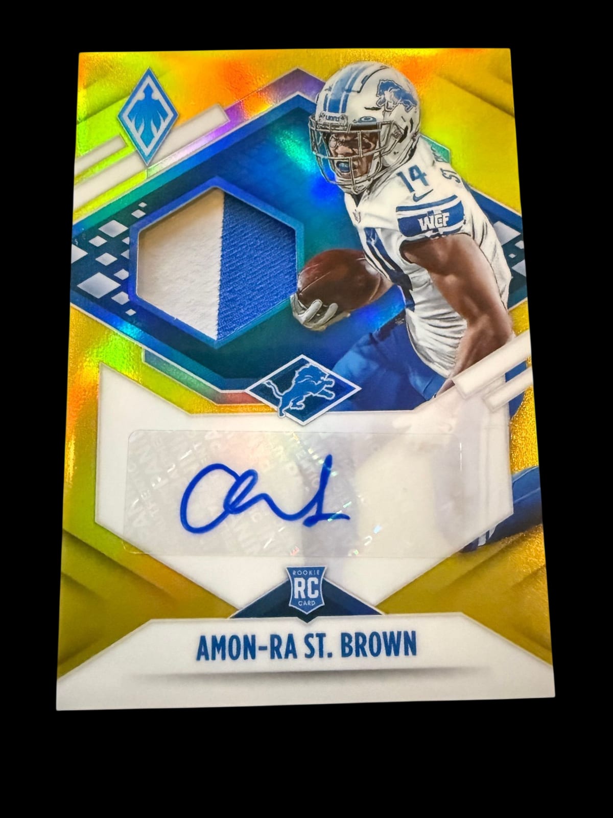 2021 Phoenix | Rookie Amon-Ra St. Brown | Yellow Auto Patch | 20/75