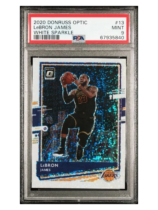 2020 Donruss Optic LeBron James White Sparkle #13 PSA 9 Rare!